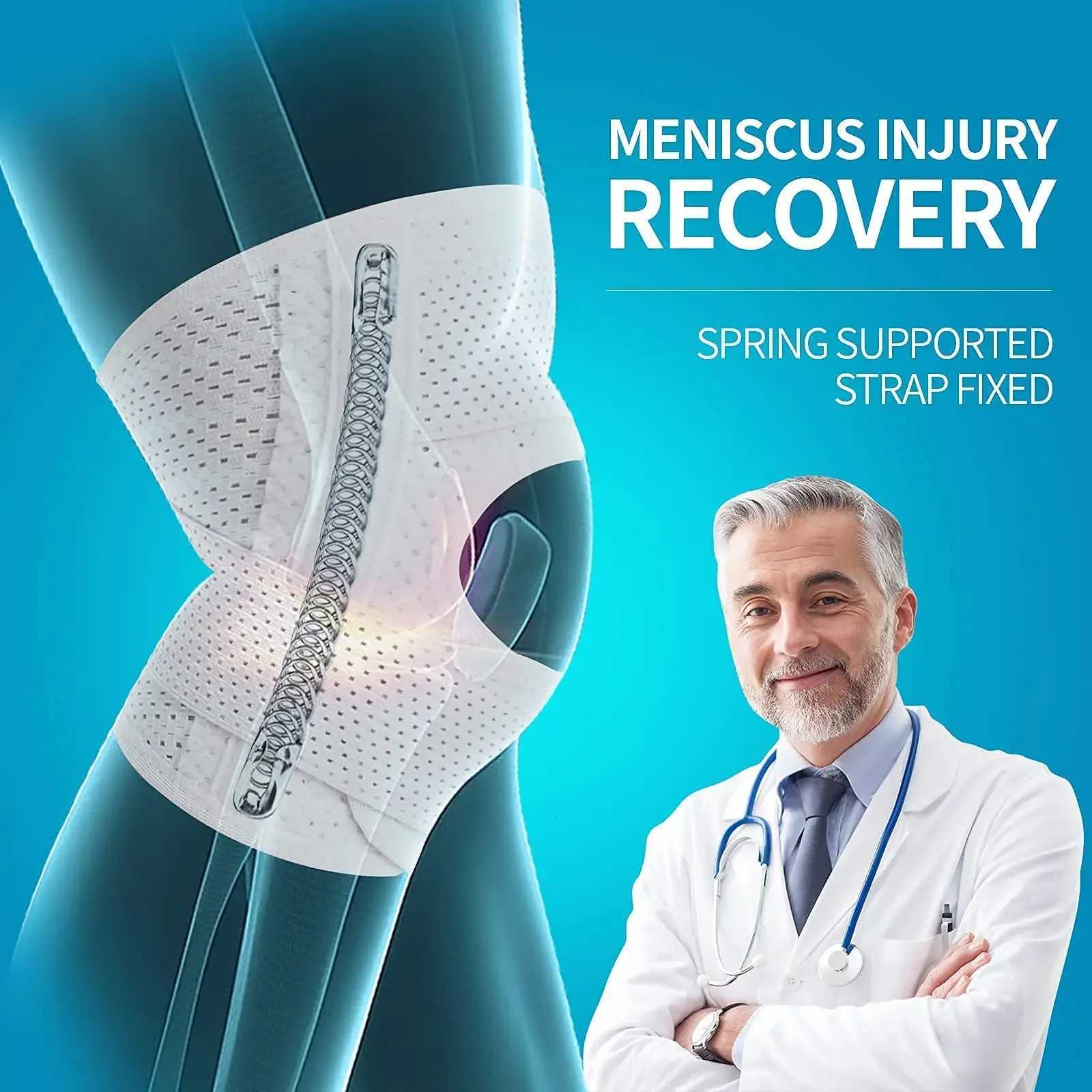 1PCS Unisex Knee Brace with Side Stabilizers Relieve Meniscal Tear Knee Pain Arthritis Joint Pain Relief Breathable Knee Support Y251024