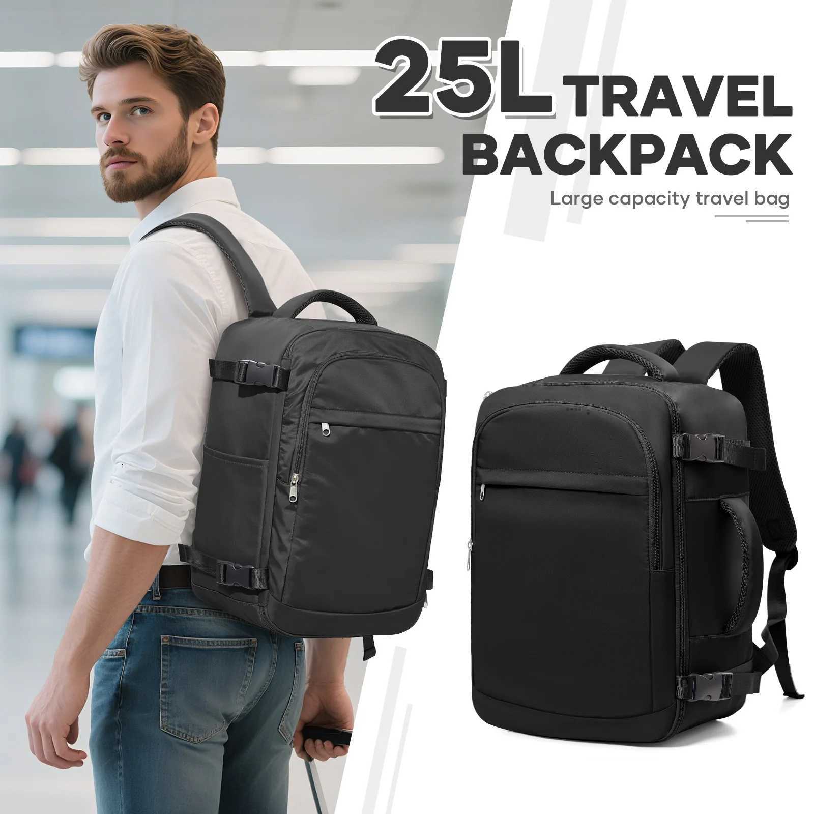 Under Seat Travel Backpack Wizz 40x30x20 Airplane Travel Backpack Convenient Outdoor Men Laptop Backpack Outdoor CarryOn Bag W251025