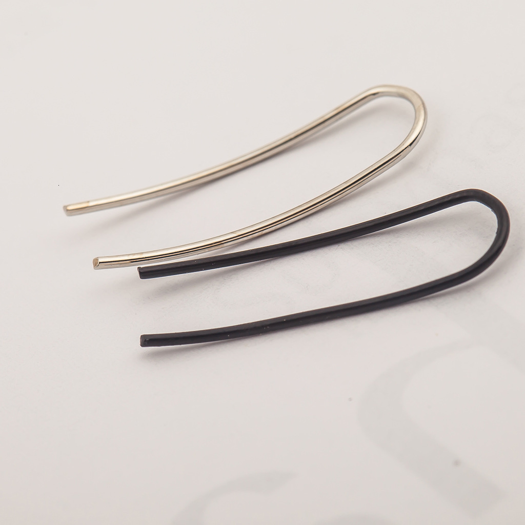 Korean Version of Fashion Creative casual Earrings Personality Trend U-shaped Women's Clip Stud Ear Jewelry