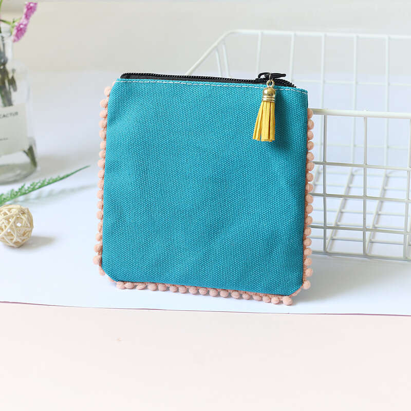 Minimalist Tassel Edge Solid Color Small Wallet for Women Cute Fresh Summer Coin Purse Mini 2025 New Model