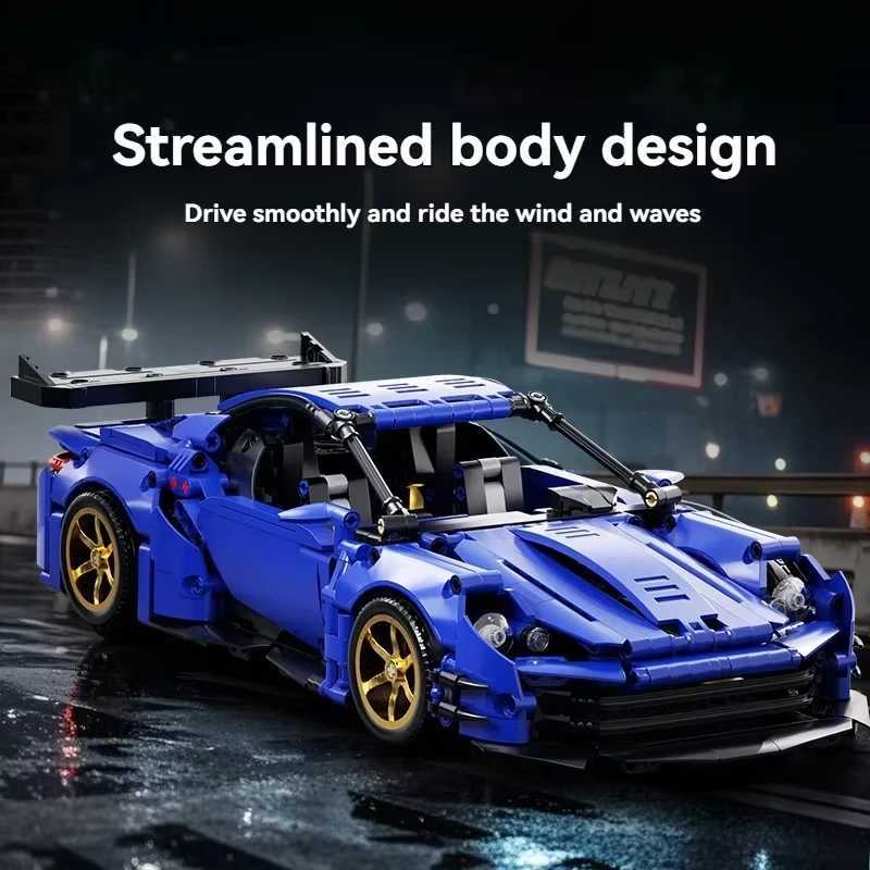 1000pcs 2025 Technical Super Speed GTR Sport Car Building Blocks Assemble Bricks Racing Vehicle Toys Gifts For Adult Friend C251023