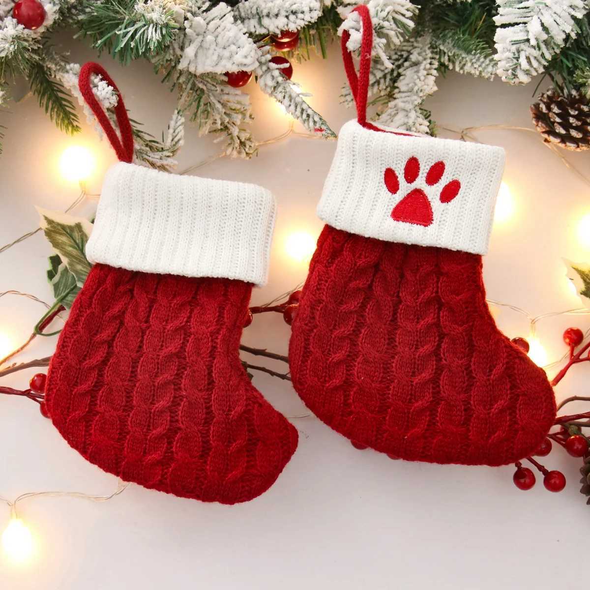 Christmas Alphabet Knitting Socks Christmas Tree Ornaments Christmas Decorations For Home 2023 Navidad Noel 2024 Xmas Gift C251024