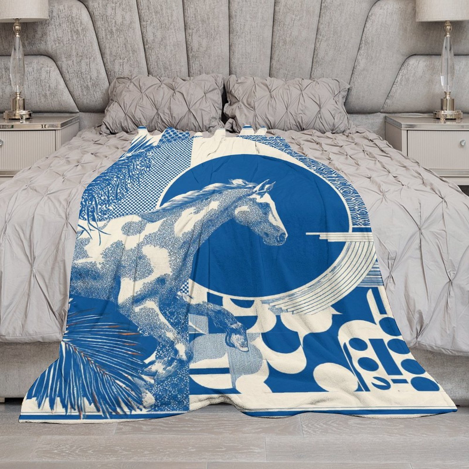 Custom H Designer Horse blanket blanket throw cashmere vibration blanket copert Home Travel Throw Summer Air Conditioner Beach home bedding blankets t
