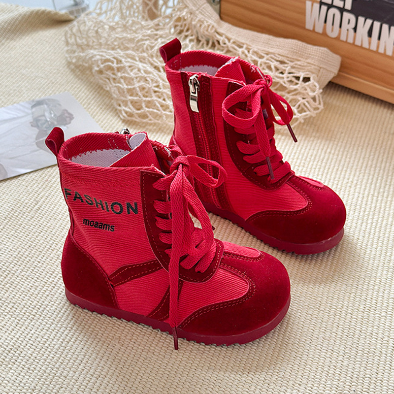 Kids Wrestling Boots for Girl Children Anti-slip Sports Shoes Kidszworld Toddler Girls Wrestling Boots Shoes Size 26 - 36 C1169