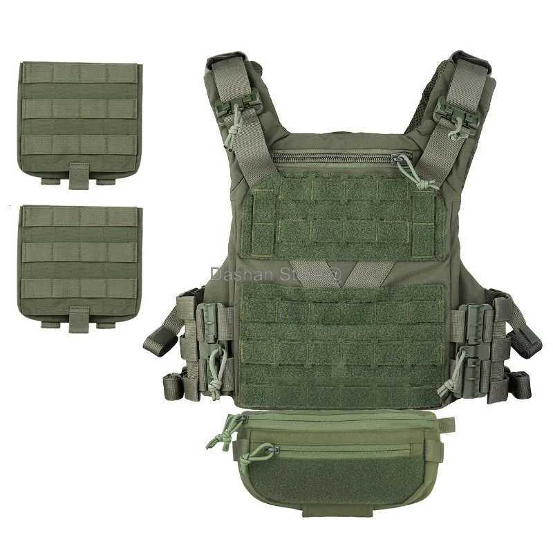 Tactical Vest Plate Carrier with Drop Pouch MOL Quick Rease Fast Adjust Cummnd CS Airsoft Combat Gear Y251022