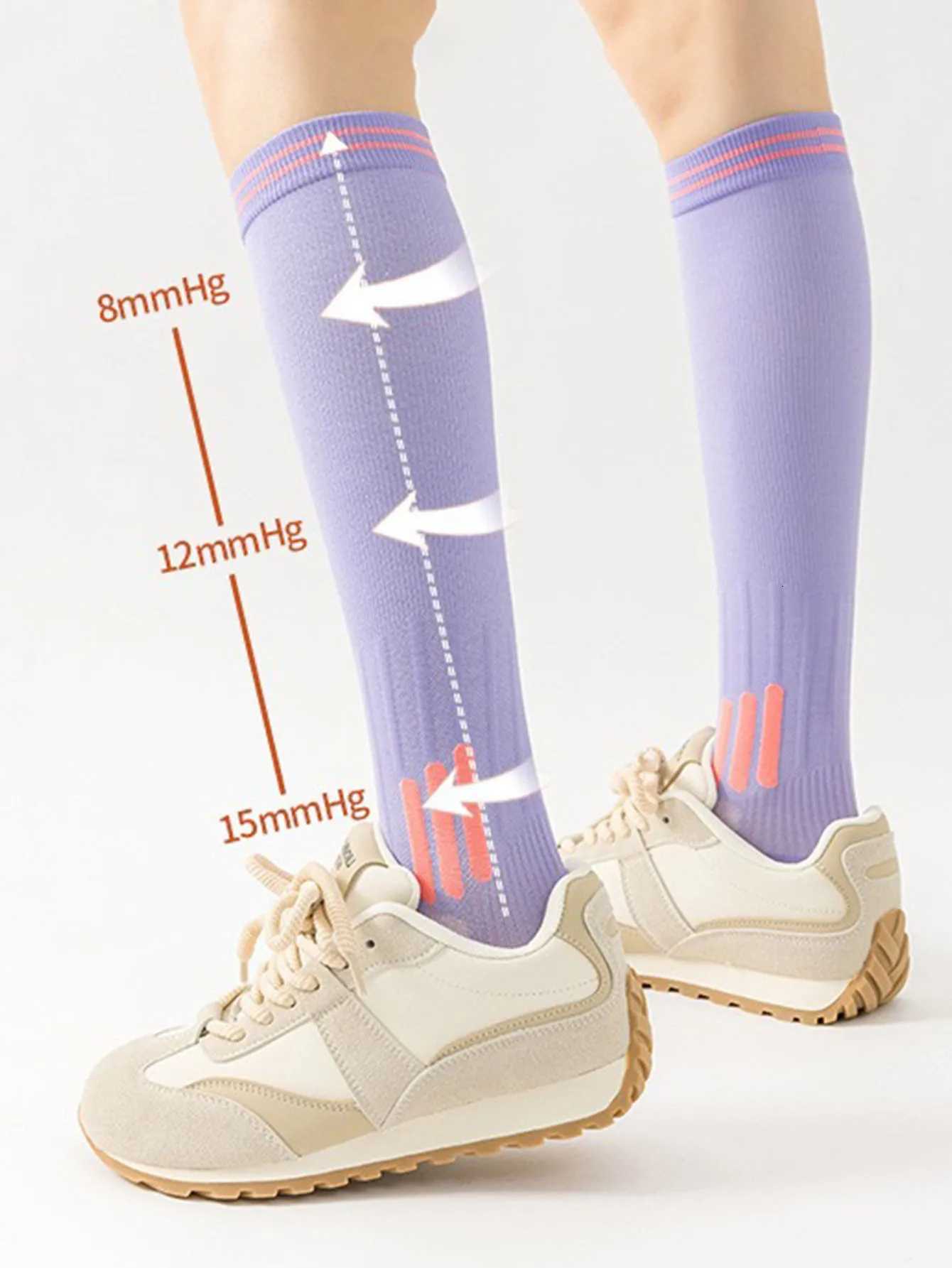 16pairs Compression Sport Socks Running Skipping Yoga Socks Trendy Professional Sports Socks Nursing Athletic Soccer Stocking Y251024