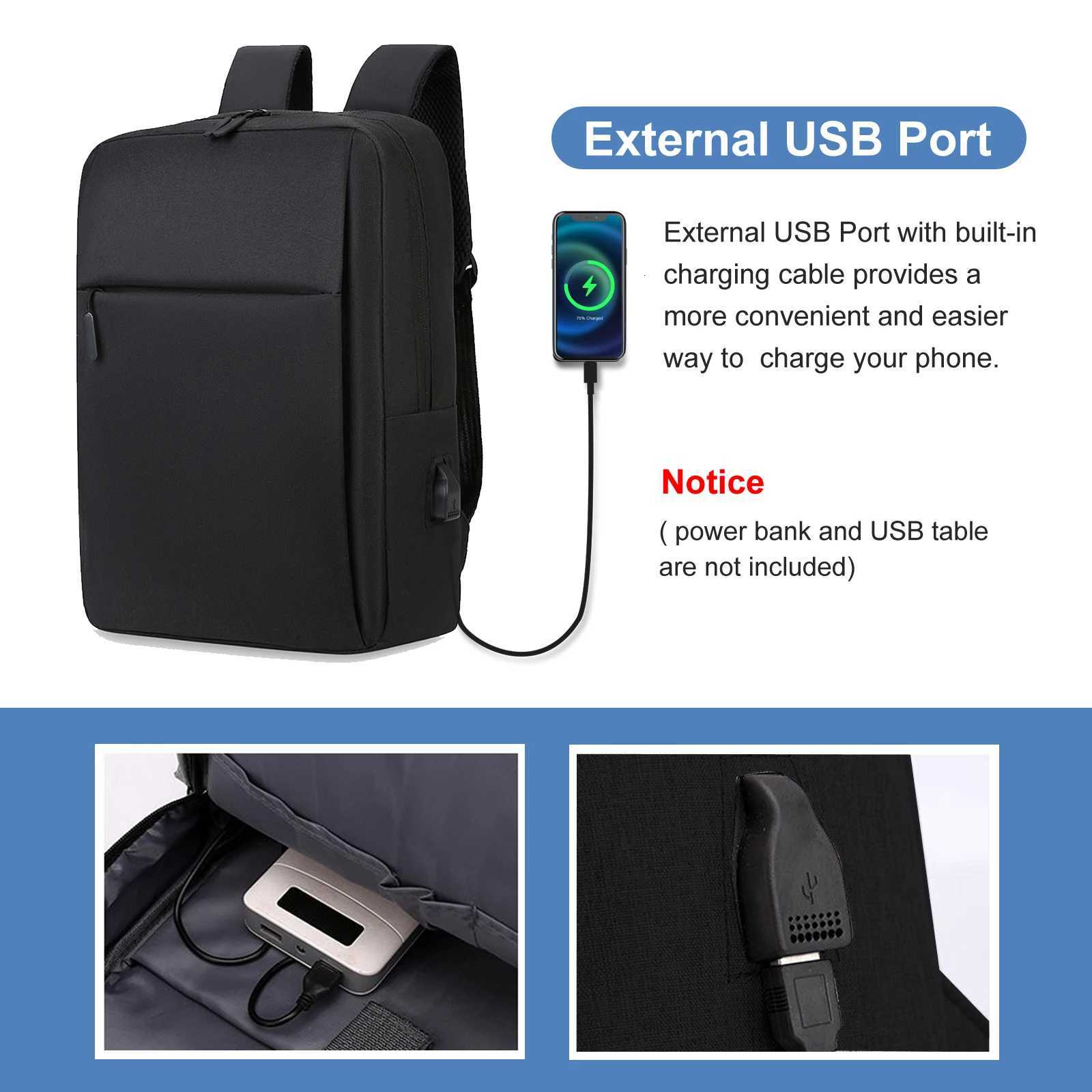 15inch Business Travel Laptop Backpack for Men Women AntiTheft Rucksack Casual Daypack for Work W251025