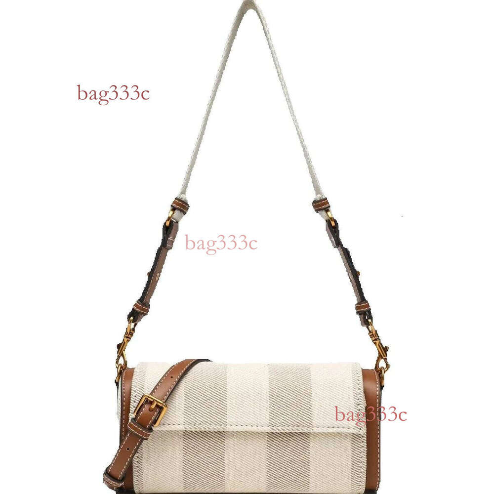 New High-Quality Women's Niche Design Cylindrical Single Shoulder Crossbody Pillow Bag Cowhide Woven Bag