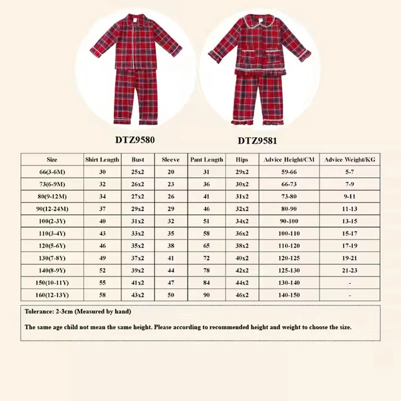 Christmas Pyjamas Sets for Kids 113 Years Cotton Loungewear Sibling Pajamas Winter Baby Boys Girls Soft Plaid Children Clothes 251023