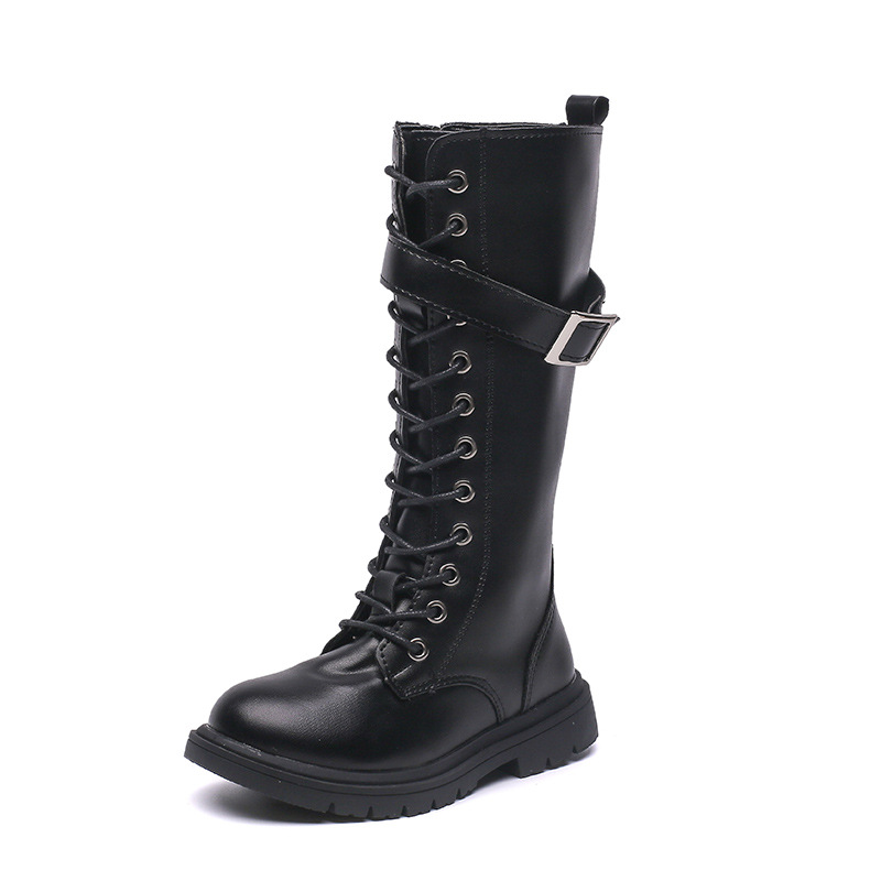 Girls Long Boots Fashion Design Girl Kids Winter High Tube Cavalier Boots Children Littlesprouts Knee Length Boots Sizes 27-37 L1182