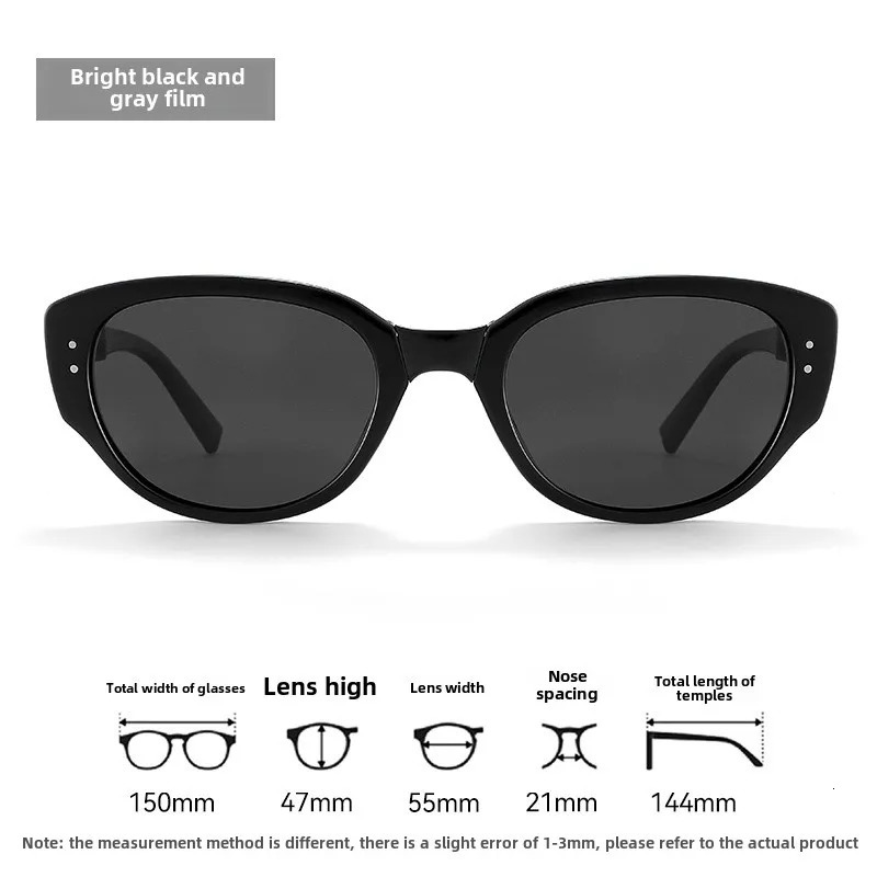 Fashionable retro foldable cat eye womens sunglasses personalized highend UV resistant and durable polarized sunglasses 251023