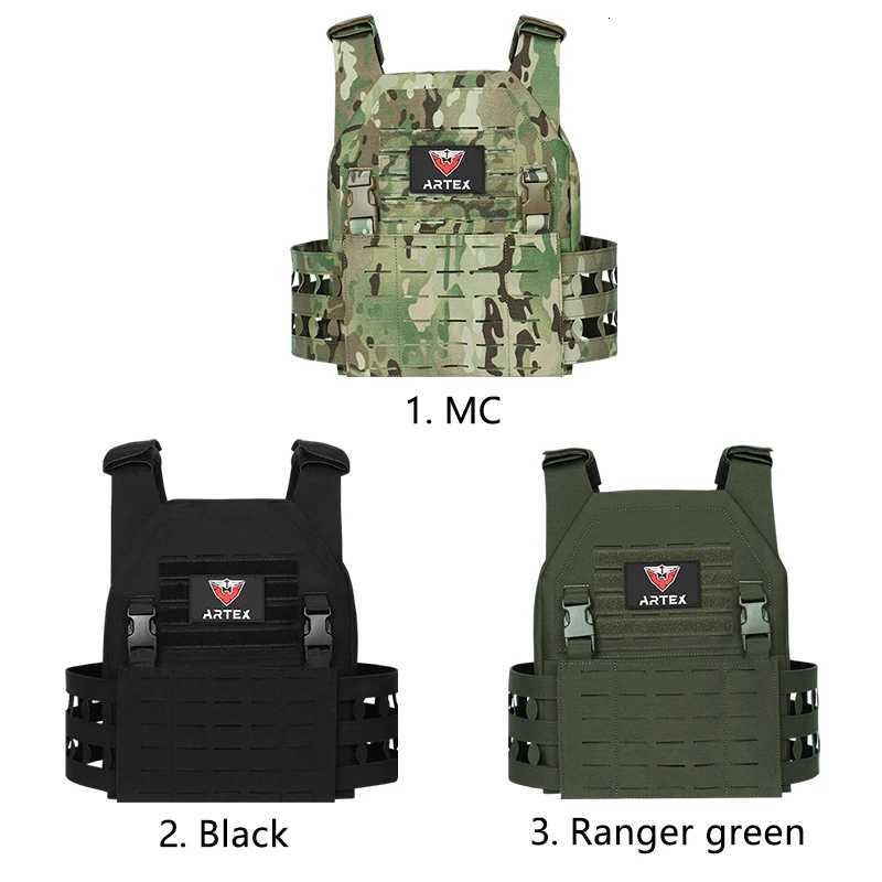 Artex Chaco Tactico Heavy Duty Plate Carrier Adjustab Lightweight Nylon Protective Tactical Vest with Mol Syst Y251022