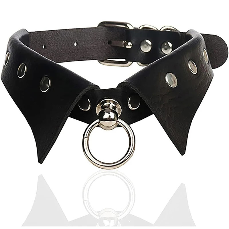 Gothic Leather Choker Necklaces Black Punk Nightclub Jewerly Accessories for Women Girlfriend 251023