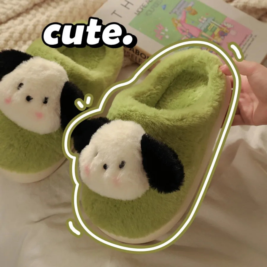 2024 Winter Soft Mens Indoor Antiskid Fluffy Slides Bedroom Cartoon Bear Warm Plush Slippers Male Home Casual Cotton Shoes251020