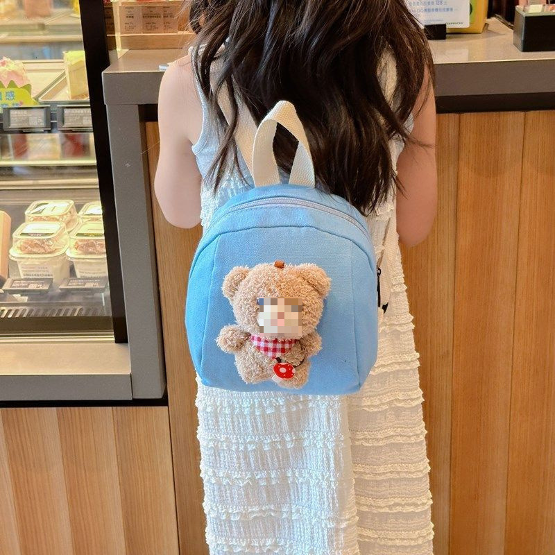 New hot selling cartoon cute little brown bear backpack for boys and girls traveling super cute backpack mini baby backpack