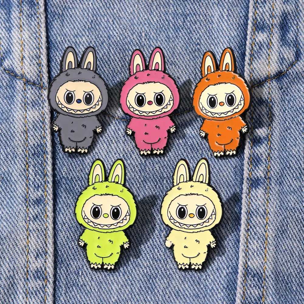 Cute Cartoon Demon Monster Enamel Brooch Creative Doll Design Lapel Pin Badge Jewelry Gift For Kid Friend J251115