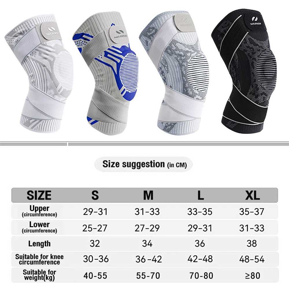 1PC Knee Support Braces Strap Elastic Sport Bandage Compression Protector Pad Relieves Gym Fitness KneePads Injuries Volleyball Y251024