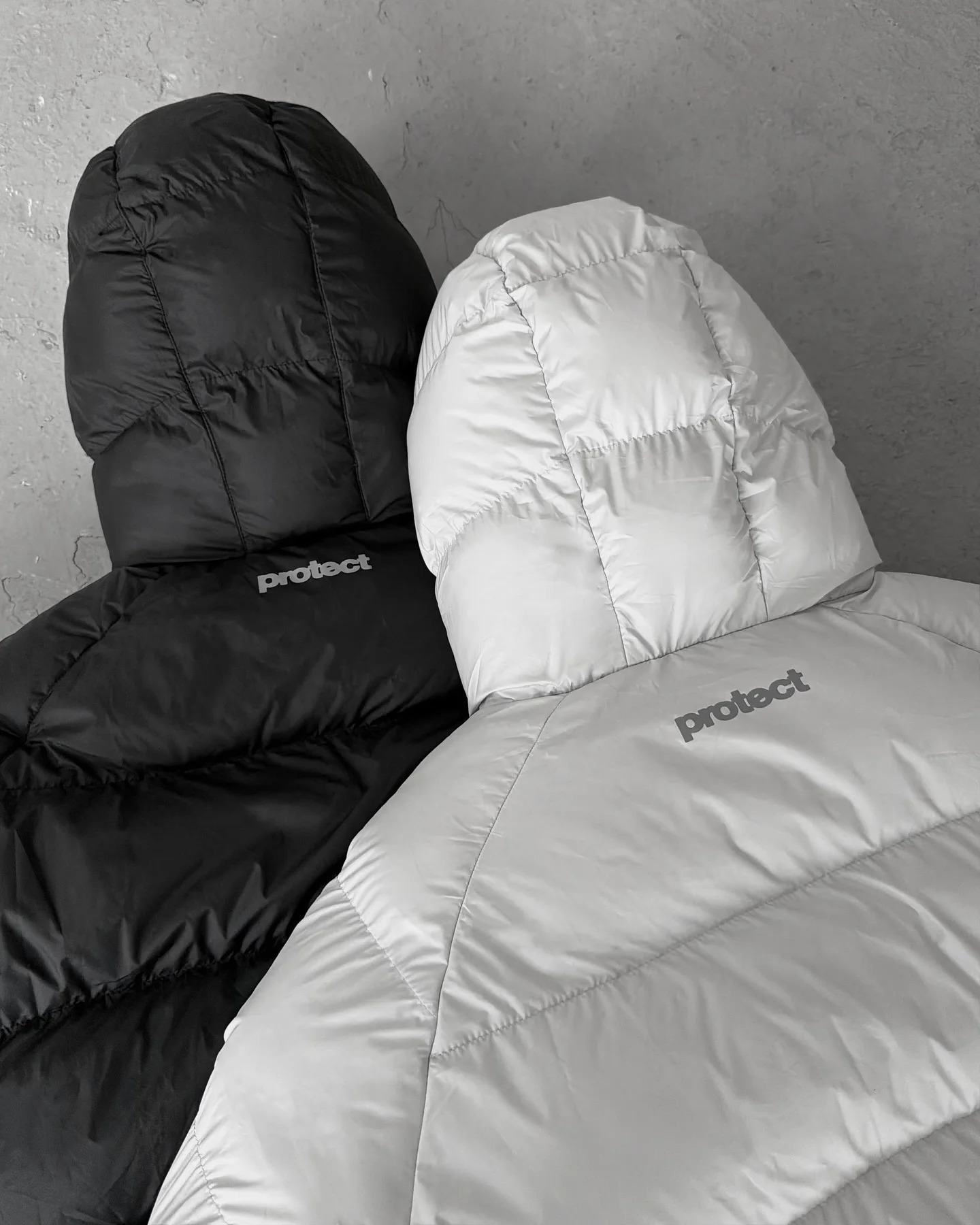 PROTECT Winter Mens Down Jacket Thicken Warm HoodIie Y2k Reversible Double Sided Zipper Coats Casual Fleece Padded Men Clothing 251020