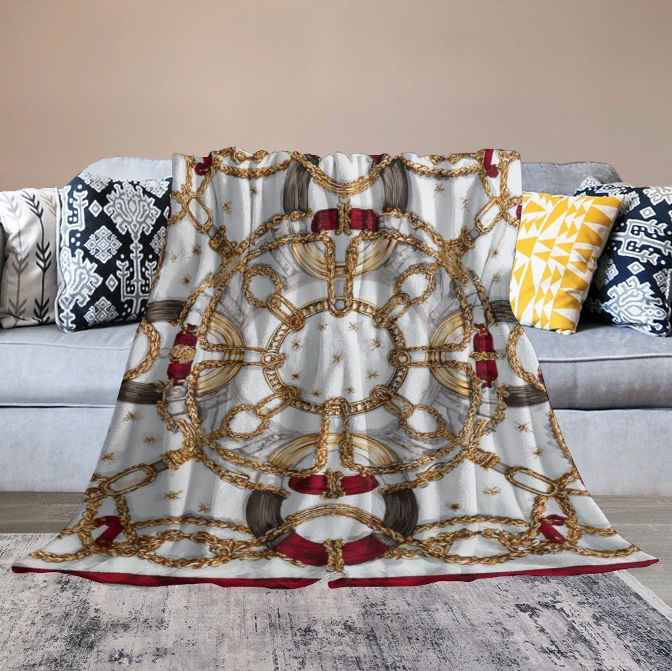 H Designer Horse blanket blanket throw cashmere vibration blanket copert Home Travel Throw Summer Air Conditioner Beach home bedding blankets throws H