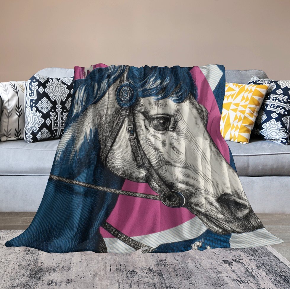 H Designer Horse blanket blanket throw cashmere vibration blanket copert Home Travel Throw Summer Air Conditioner Beach home bedding blankets throws H