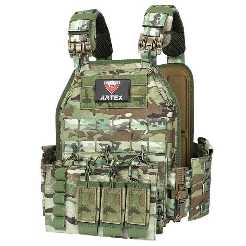 Camouflage Mol Tactic Vest Personal Protective Tactical Gear Ballistic Plate Carrier Tactical Vest quick rease Armor Vest Y251022