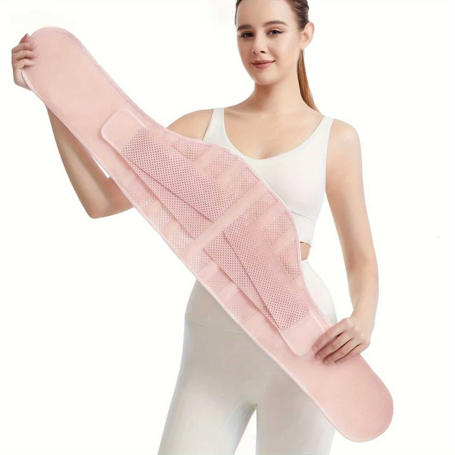 Breathable Mesh Back Support Brace with Steel Plates Adjustable Straps AntiSlip Lumbar Belt for Men and Women Y251025
