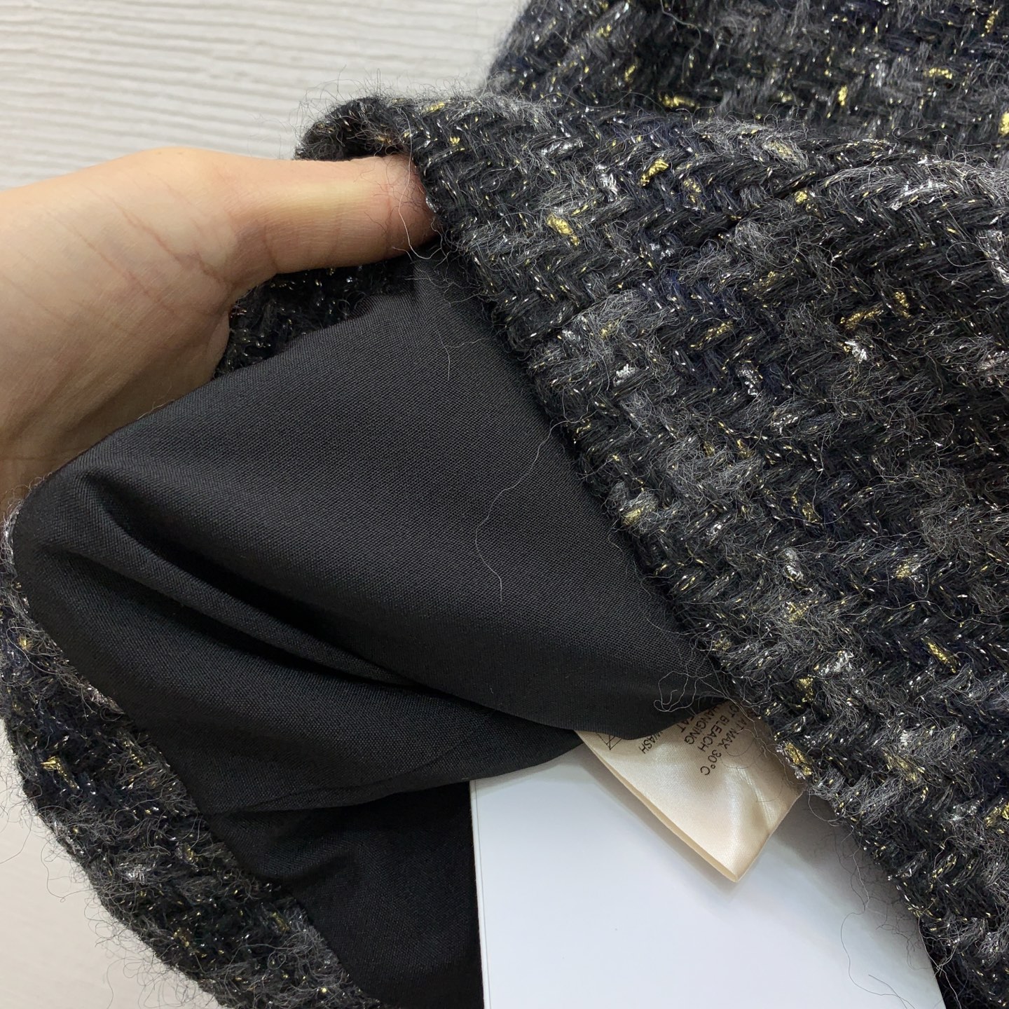 30019 XXL 2025 Milan Runway Autumn Women's outwear Long Sleeve Coat Crew Neck Coat Black White Button Fashion Clothes Womens G25092645