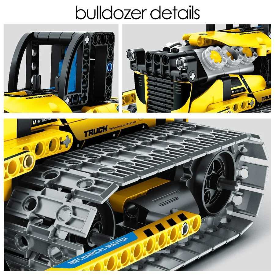 516PCS 3 IN 1 App RC Excavator Technical Building Blocks Construction Engineering City Vehicle Car Bricks Toys Adults Boys Gifts C251023