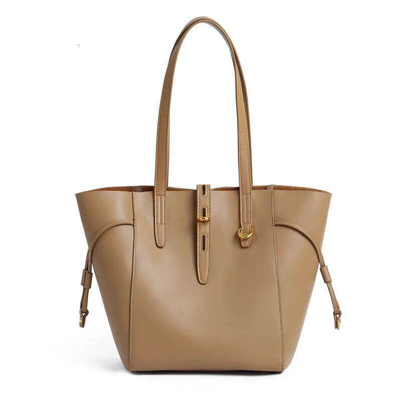 Women's Large Capacity Armpit Shoulder Bag Ladies Genuine Leather Commuter Shopper Bags High Quality Handbags Big Tote 251025