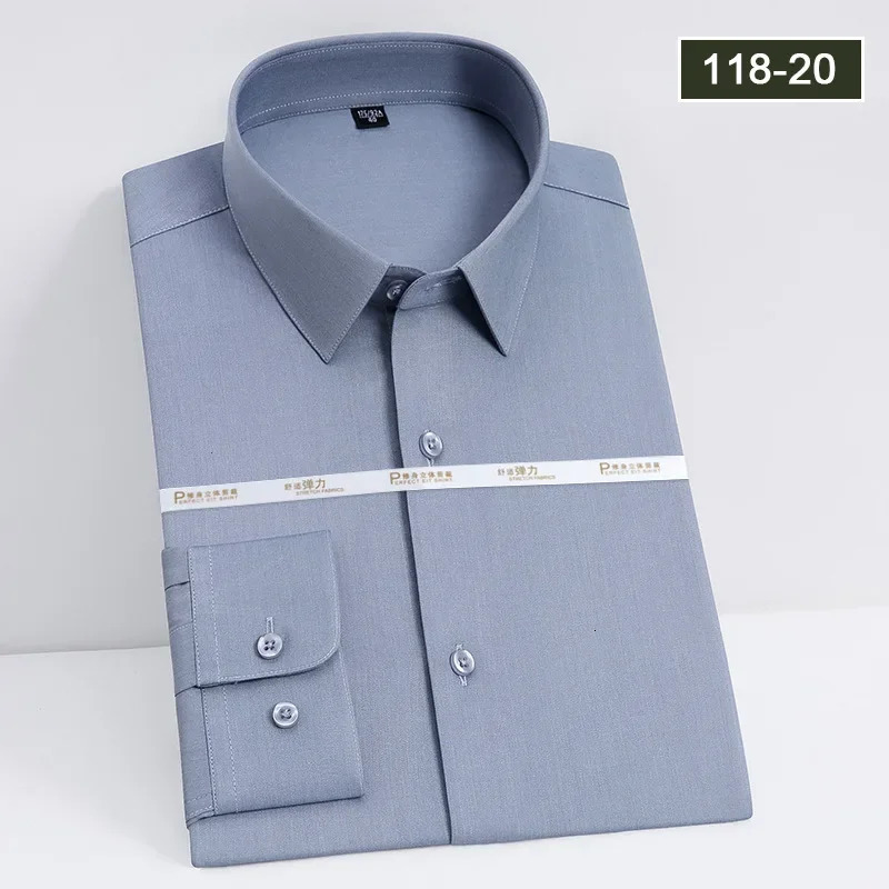 Mens white shirt long sleeved wedding business non ironing formal wear professional workwear casual wrinkle resistant shirt 251023