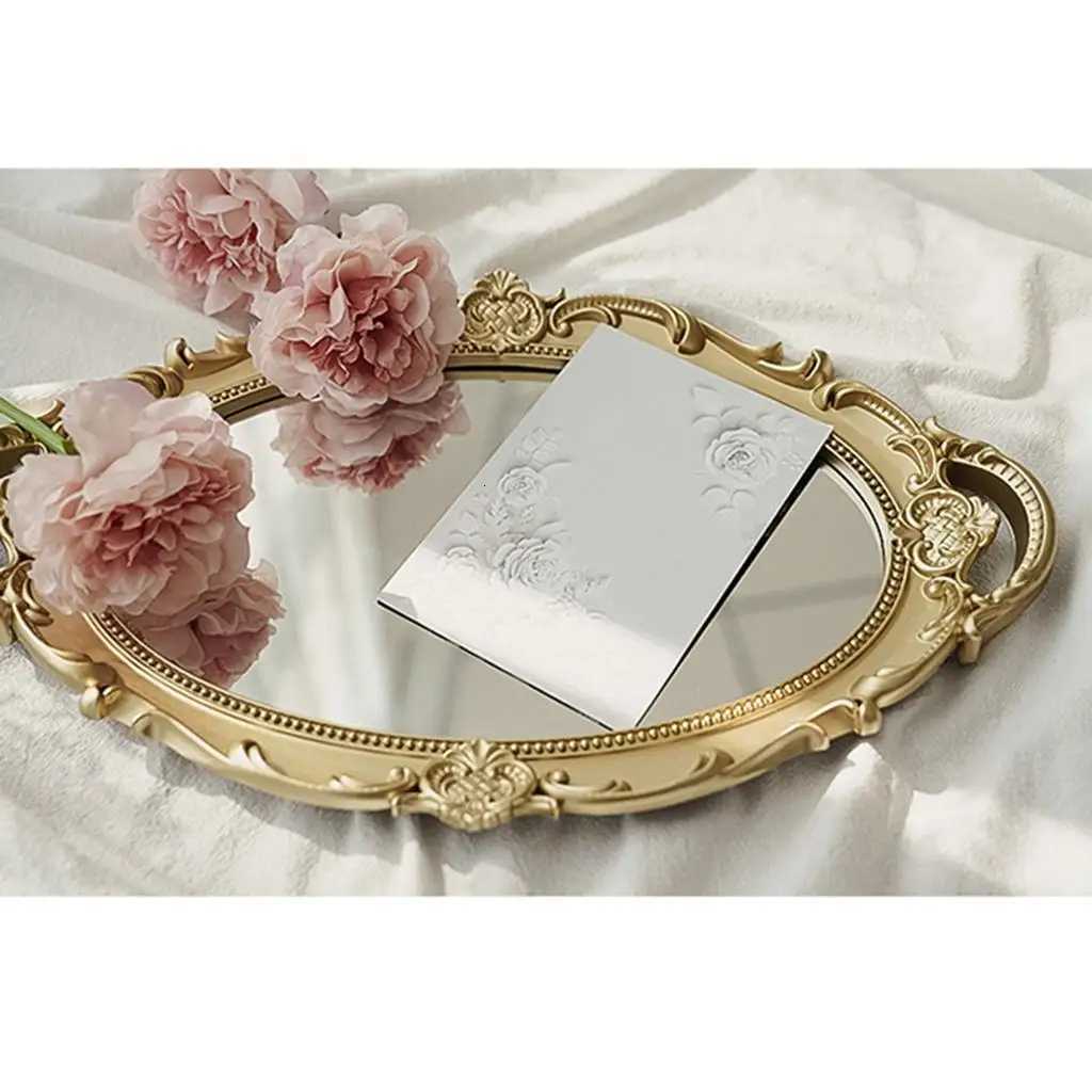 Elegant Vanity Tray with Handles for Per and Jewelry Display Y251025