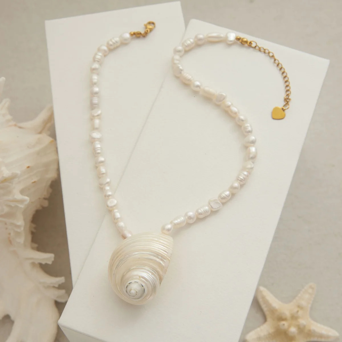 Yori Natural Baroque Freshwater Pearl Clavicle Necklace Vacation Beach Stainless Steel Charm Jewelry Trendy 251016
