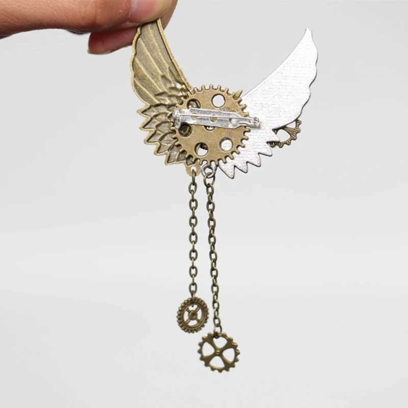 Steampunk Jewelry Steampunk Brooch Gears Mechanical Lapel Pin Women Men J251115