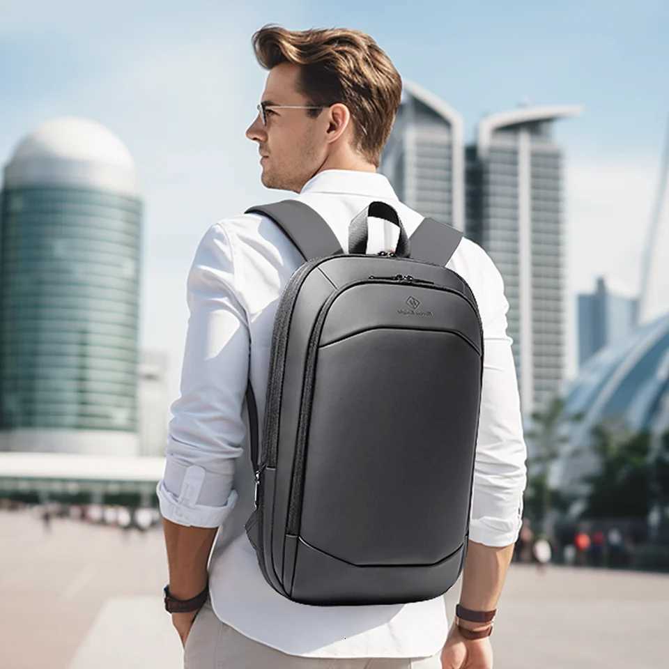 HcanKcan Mens Expandable Backpack Multifunction 173inch Laptop Bag Fashion Waterproof Travel Backpack Lightweight Business Bag W251025