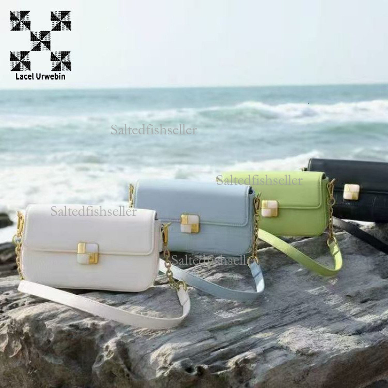 Lacel Urwebin Leather Women's Designer New High-end Fashion Versatile Large Capacity Rectangular Underarm Shoulder Bag Crossbody Bag Fashionable 
