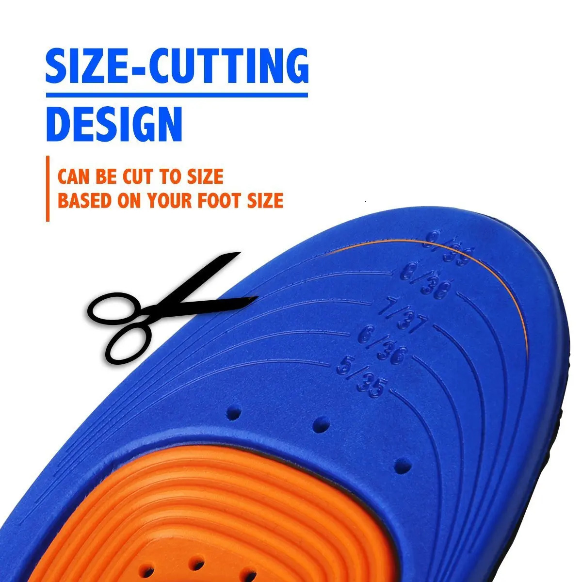Sports Elastic Memory Silicone Gel Insoles Shoe Inserts Breathable Shoes Pad 1pair251020