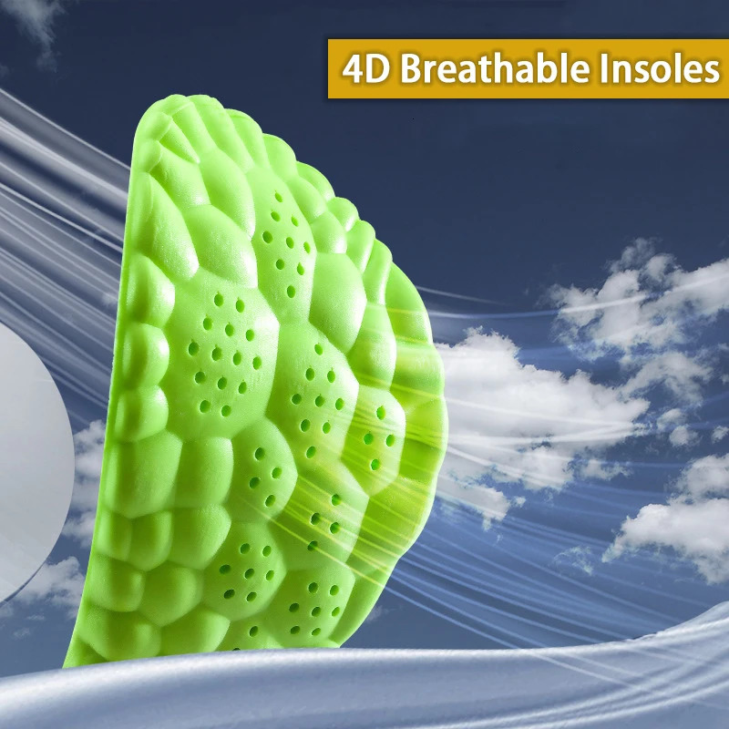 1 pair elasticity sports insoles Wormwood antiodour Breathable comfortable soft insoles sneakers Shockabsorbing insoles251020