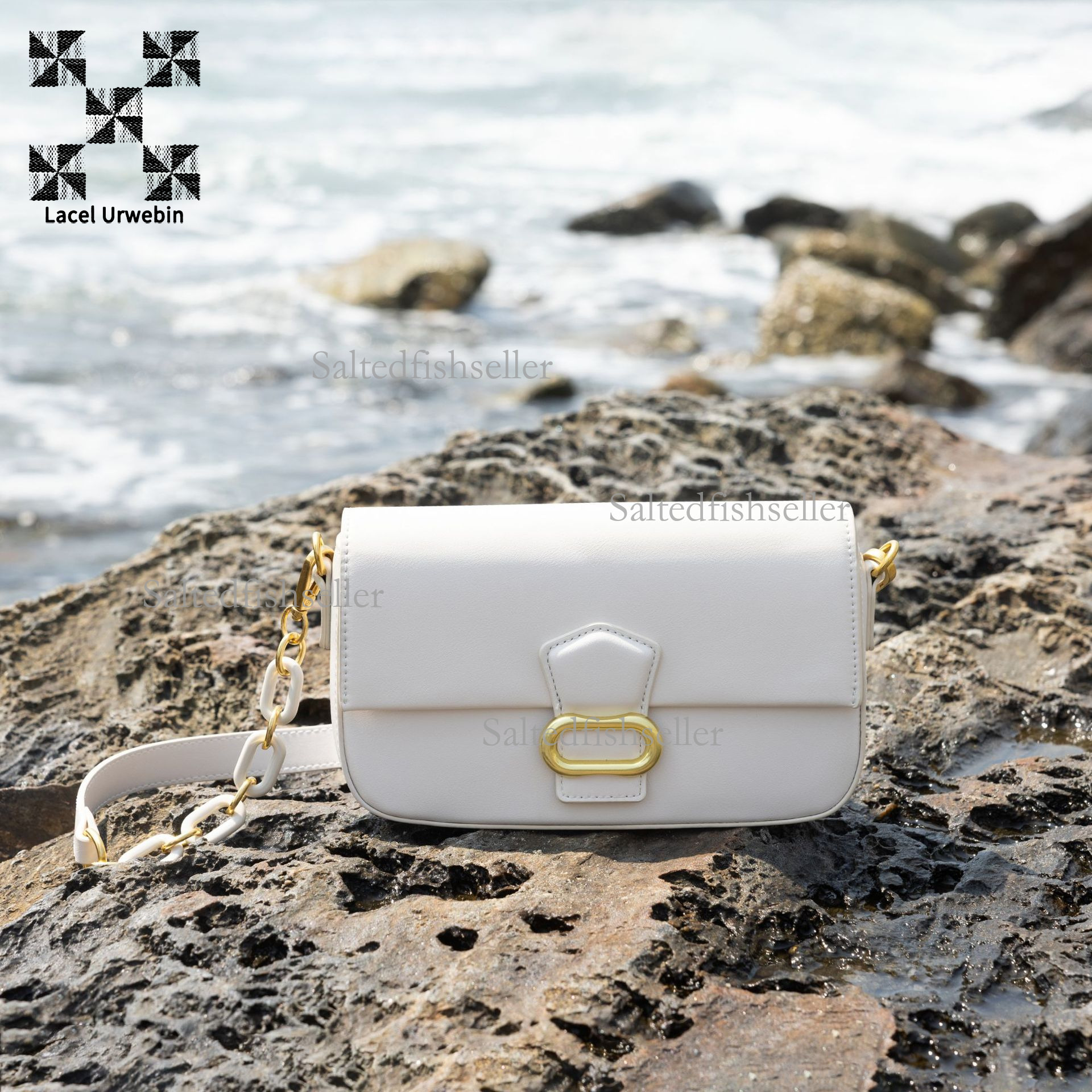 Lacel Urwebin Designer Fashion Women's Bag Luxury New Texture Commuter Underarm Bag Trendy Brand Premium Mini Shoulder Cross Bag Chain Handbag Mi