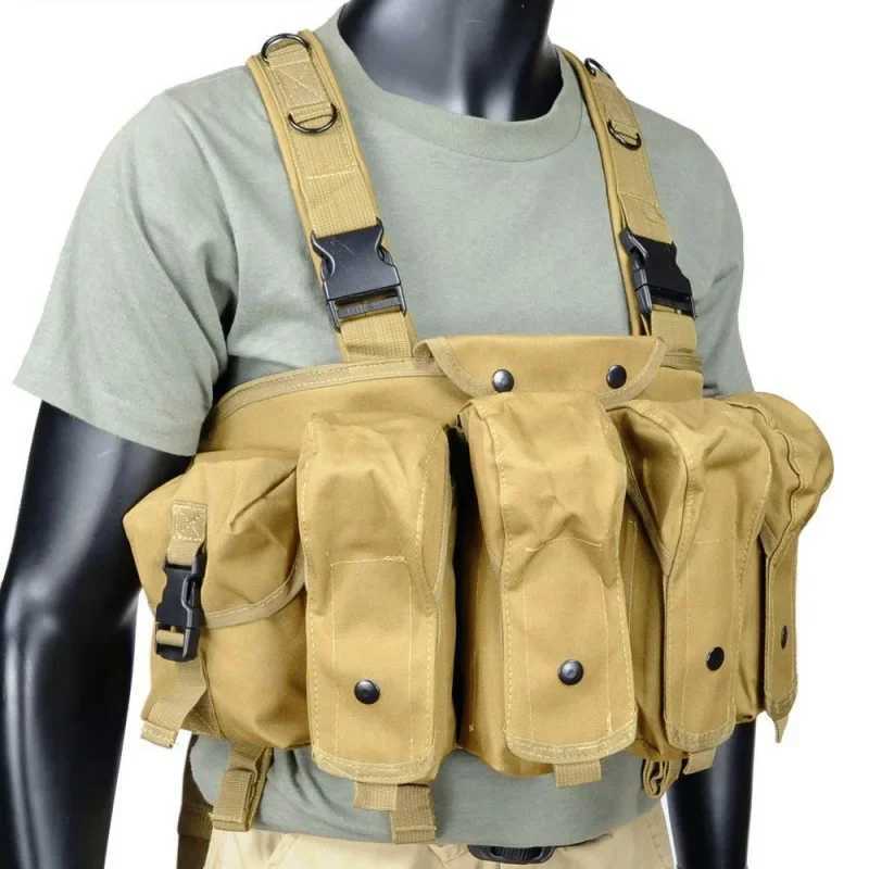 AK Chest Rig AK 47 Mol Magazine Carrier Pouch Outdoor Sports Accories Training Hunting Vest Y251022