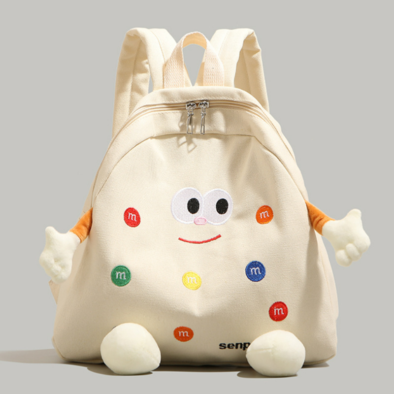 New Cute Biscuit Designer Backpack for Girls, Fashion Primary School, Children's Backpack, Kindergarten, Lightweight Backpack