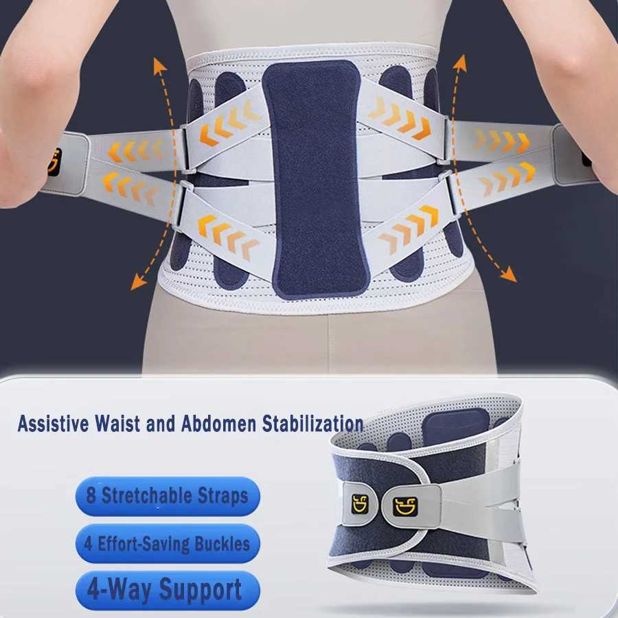 Back Brace Support Belt for Lower Back Pain Relief Adjustable Men Women Waist Lumbar Support Sciatica Scoliosis Herniated Disc Y251025