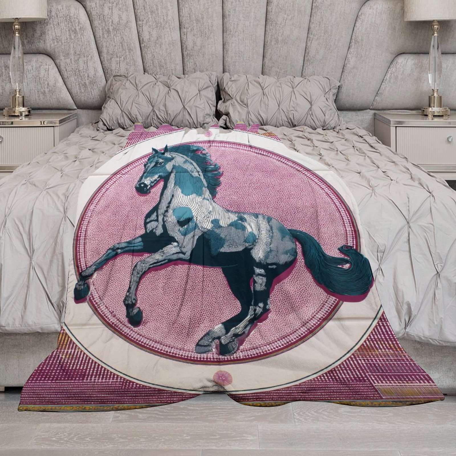 Custom H Designer Horse blanket blanket throw cashmere vibration blanket copert Home Travel Throw Summer Air Conditioner Beach home bedding blankets t