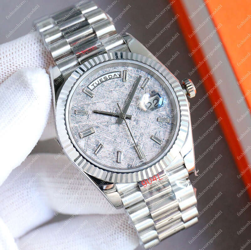 Mens Designer Watches High Quality Day Date AAA Top Rose Gold Dia Ring 41/36mm Automatic nical Watch 904L Stainless Steel Sapphire Waterproof With Box