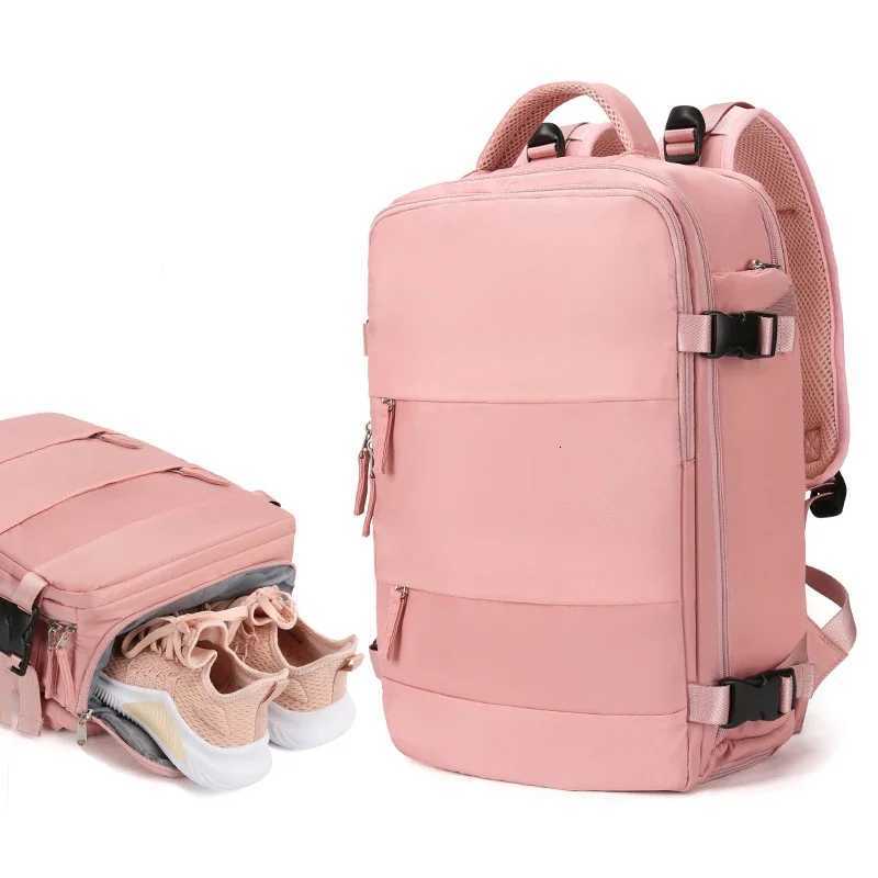 New Womens Travel Backpack Airplane Large Capacity MultiFunction Luggage Lightweight Waterproof Casual Bag Notebook Bagpacks W251025