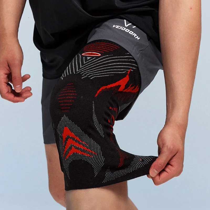 Veidoorn Professional Knee Brace for Gym Sport Knee Support with Patella Pad Side Stabilizers Compression Knee Sleeve Y251024