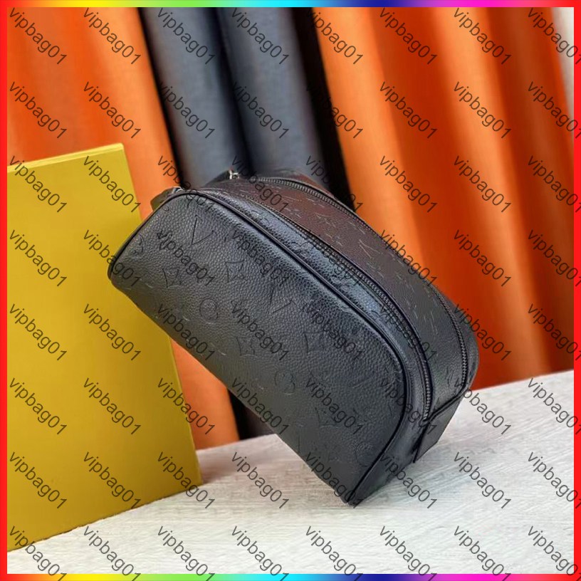 Designer makeup bag shoulder bags double zippe women's travelling toilet bag dopp kit toilet pouch luxury large capacity crossbody cosmetic bag leather wallet purse