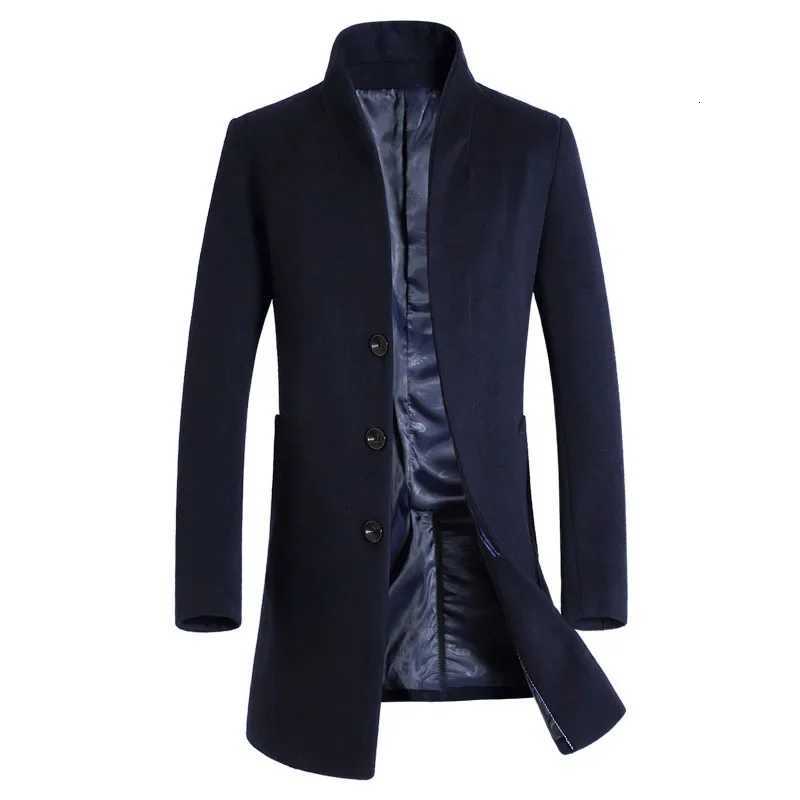 MRMT 2025 Brand Autumn Mens Jackets Wool In The Long Overcoat for Male Youth Leisure Slim Wool Woolen Cloth Coat ClothingT251025