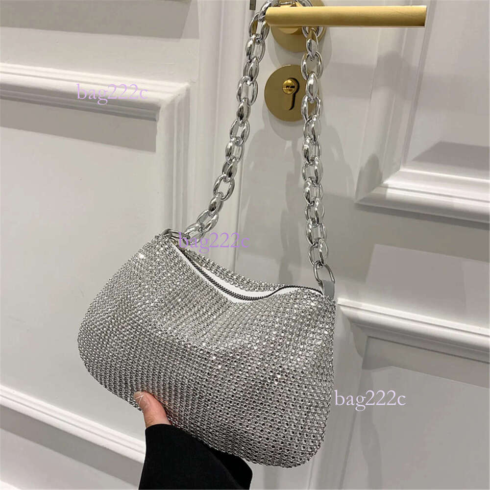 Women Evening Clutch Bag Fashion Rhinestone Tote Shiny Dinner Party Wedding Designer Shoulder Underarm Bags Purses H7.8#13.5