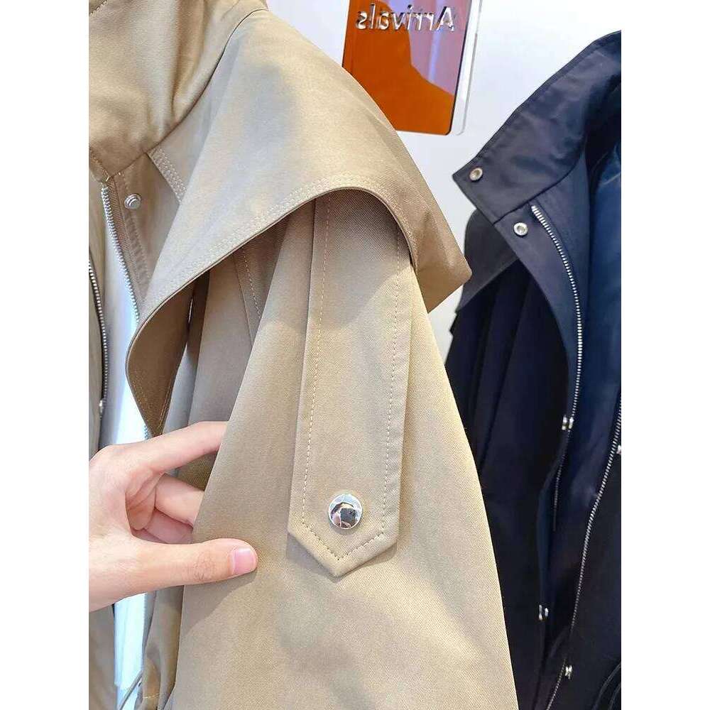 Long Sleeved Casual Trench Waist Party Design Jacket Chic Girls Short Comfortable Fashion Korean Vintage Tops For Women