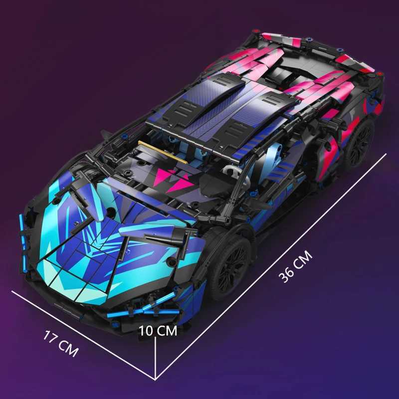 1314Pcs MOC City Technical Racing Sport Car Model Building Blocks Vehical Hypercar Racing Car Model Toys Kid Adult Boys Gift C251023